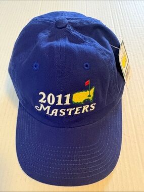 The Masters 75th 2011 Golf Cap Bay Blue NWT